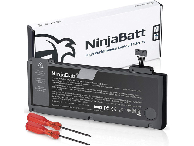 NinjaBatt Battery A1278 A1322 for Apple MacBook Pro 13' [Mid 2012 2010 2009 Earl