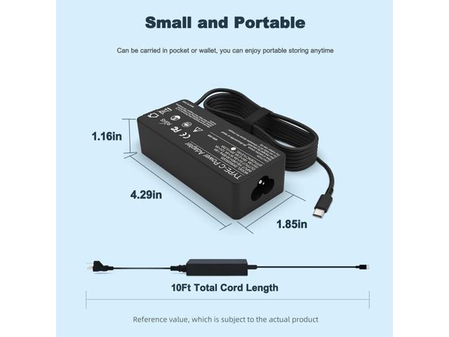 65W USB C Charger for Dell Laptop Charger Latitude 5320 7320 5440 5540 7440 5430 5530 7430 5420 7420 5520 7400 7410 7390 7330 9430 Chromebook 3100...