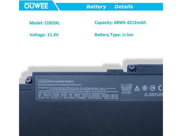 CD03XL Laptop Battery Compatible with HP ProBook 640 645 650 G4 G5 Series HSTNN-LB8F HSTNN-IB8B HSTNN-UB7K 931702-421 CDO3XL 931702-171 931702-541...