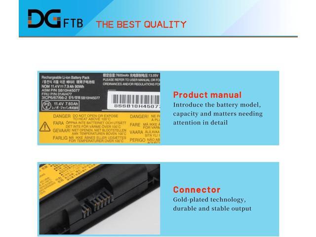 DGTECH 77+ 01AV477 Laptop Battery Compatible with Lenovo Thinkpad P50 P51 P52 Series SB10H45077 SB10H45078 00NY493 00NY492 L17L6P51 L17M6P51...