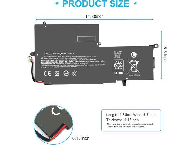 PK03XL 789116-005 Battery for HP Spectre X360 13-4101dx 13-4102dx 13-4103dx 13-4105dx 13-4100dx 13-4110dx 13-4001dx 13-4002dx 13-4005dx 13-4116dx...