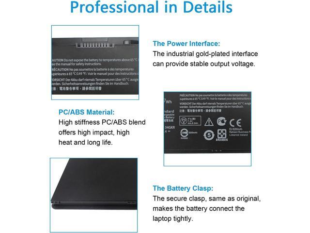 E7440 E7450 3RNFD Battery for Dell Latitude E7440 E7450 E7420 14 7000 7440 7450, 34GKR G0G2M PFXCR F38HT G95J5 T19VW 909H5 0909H5 451-BBFT 451-BBFV...