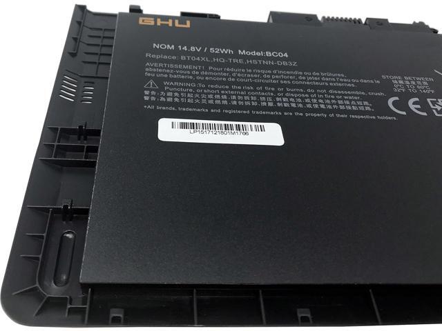 GHU Battery BT04XL Compatible with HP EliteBook Folio 9740 9740m 687945-001 687517-171 696621-001 BA06 HSTNN-IB3Z BT04 BA06XL H4Q47AA H4Q48AA...