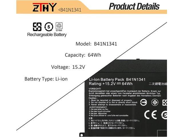 ZTHY B41N1341 Laptop Battery Replacement for ASUS Q502 Q502L Q502LA Q502LA-BBI5T12 Q502LA-BBI5T14 Q502LA-BBI5T15 Q502LA-BSI5T14 Series Notebook...