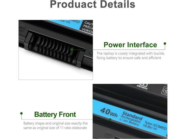 XCMRD 40Wh 14.8V Battery Laptop for Dell Inspiron14 15 3000 Series 3421 3437 3443 3521 3531 3537 3541 3542 3721 3737 5737 5721 Latitude 3440 3540...