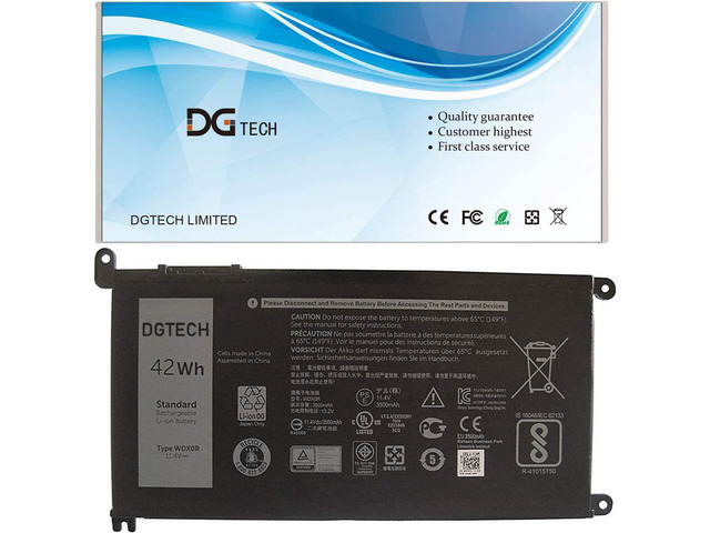DGTECH Replacement Laptop Battery for dell for Inspiron 15 5565 5567 5568 5578 7
