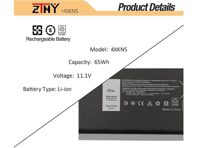 ZTHY 4XKN5 CJ2K1 X8VWF Battery Replacement for Dell Latitude 14 Rugged 5404 5414 E5404 Extreme 7404 7414 E7404 Series P45G P46G P46G001 P46G002...
