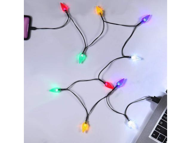 LED Christmas Light Phone Charger Cord USB Charging Cable Gift for Phone 14/13/12/11 Pro/XS/XS Max/XR/X/8 Plus/ 8/7 Plus/7s Plus/6s/6 with 10...