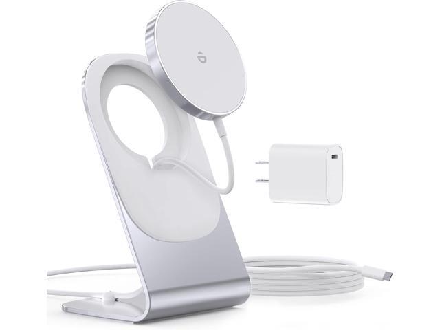 Magnetic Wireless Charger for iPhone 17/16/15/14/13/12 - Mag Charger+20W USB C Adapter, Fast Wireless Charging Stand/Pad with 5ft USB-C Cable for.