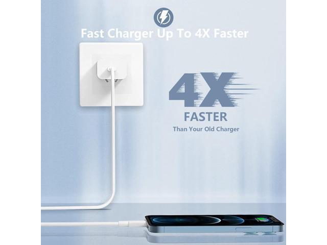 iPhone 13 14 Charger Cable,[Apple MFi Certified]2Pack iPhone Fast Charger 20W Type C Wall Charger Travel Plug Adapter USB C to Lightning Cable for...