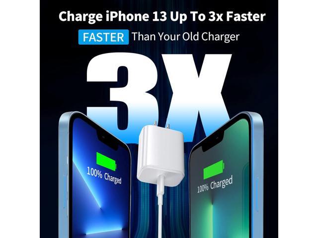 MFi CertifiediPhone 14 Fast Charger, Linocell 2Pack 20W PD USB-C Power Type-C Wall Charger Adapter with 6FT Type-C to Lightning Cable Compatible...