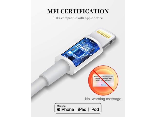 for iPhone Charger Cord,2 Pack Original USB to Lightning Cable Apple MFI Certified 6 Ft, Fast iPhone Charging Cord for iPhone 11/11Pro/11Max/...