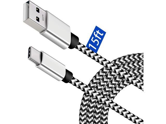 DEEGO USB C Cable 15ft, Long USB Type C Charging Cable, 15 Feet Fast Charging USB C Charger Cord Compatible for Samsung Galaxy A20 Note 10, S10...