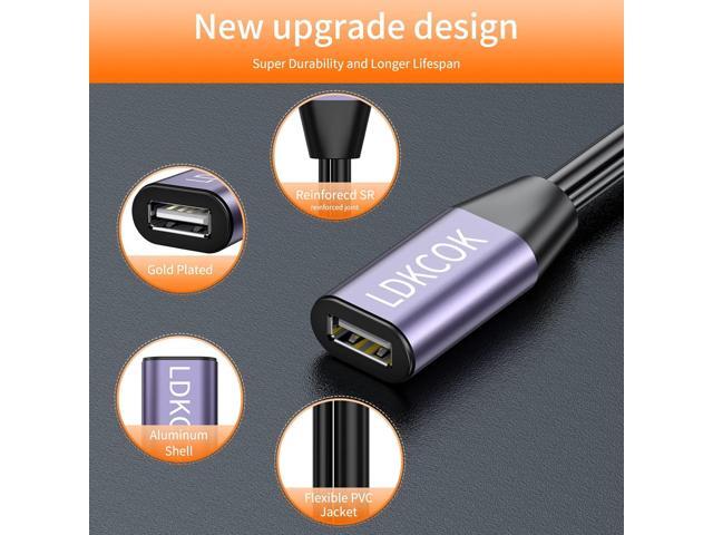 LDKCOK USB 2.0 Type A Male to A Female Active Repeater Extension Cable 100ft, High Speed 480 Mbps