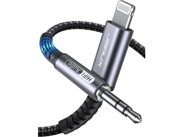 JSAUX Lightning to 3.5mm Audio Cord 6FT, [Apple Mfi Certified] Aux Cable Compatible with iPhone 14/14 Pro/13/13 Pro Max/12/12 Mini/12 Pro/12 Pro...