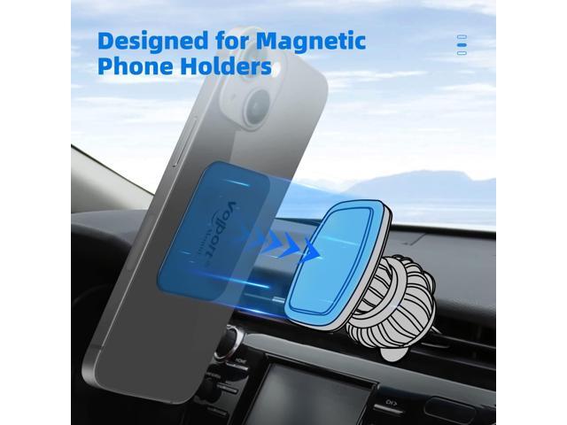 volport Metal Plate for Phone Magnet, 10 Pack MagicPlate with 3M Adhesive Replacement for Magnetic Phone Car Mount Holder & Cradle & Stand...