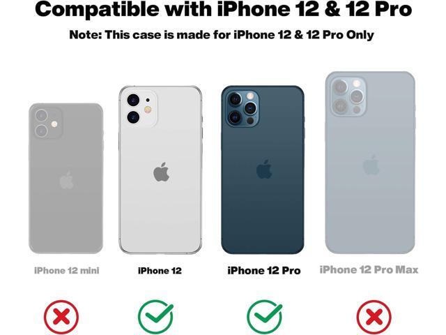 OTOFLY Soft Silicone Designed for iPhone 12/12 Pro Case,[Military Grade Drop Protection] [Anti-Scratch Microfiber Lining] Shockproof Protective...
