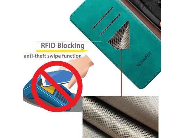 SUANPOT for Samsung Galaxy A42 5G with RFID Blocking Leather Wallet case Credit Card Holder, Flip Folio Book Phone case Shockproof Cover for Women...