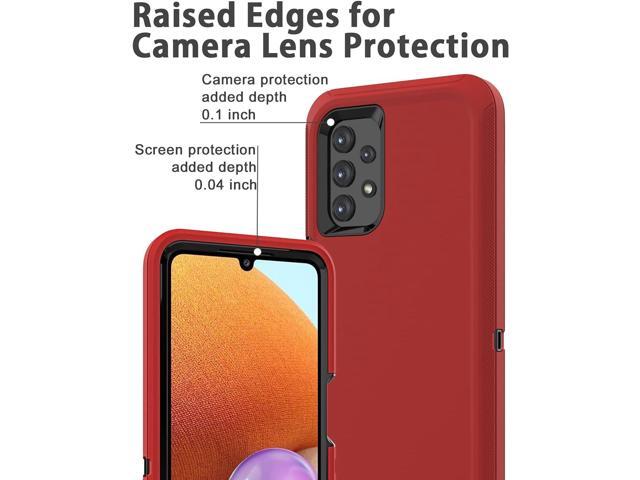 for Samsung Galaxy A32 5G Case,Shockproof Dustproof Case for iPhone Samsung Galaxy A32 5G (Red)
