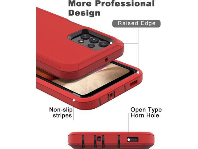 for Samsung Galaxy A32 5G Case,Shockproof Dustproof Case for iPhone Samsung Galaxy A32 5G (Red)