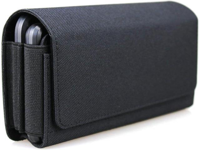 Dual Phone Holster Pouch Case for 2 Phones, Double Decker Belt Clip Case for iPhone (17 16 15 14 13 12 11) Pro Max/Plus, Samsung Galaxy (S25 S24...