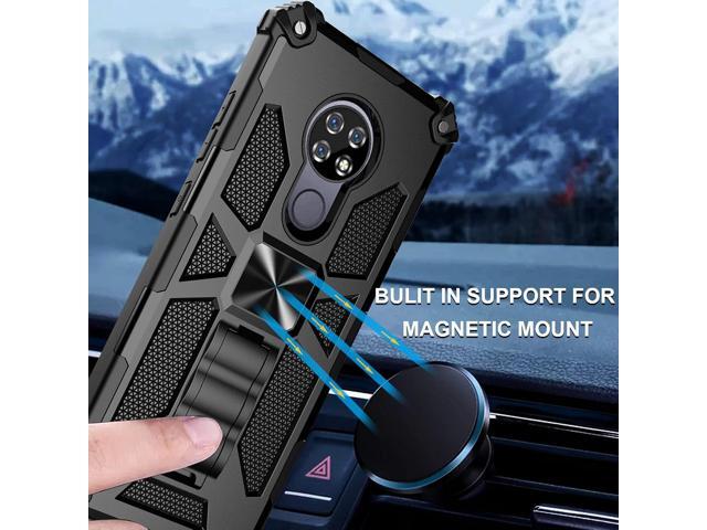 Ailiber for Cricket Ovation Case, AT & T Radiant Max Phone Case with Screen Protector, for Magnetic Car Mount, Kickstand Holder, Rugged Shockproof...