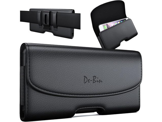 DeBin Case for Galaxy S23 S22 S21 S20 S10 S9 S8 Note 10 A10e A01 Leather Cell Phone Belt Holster Case with Belt Clip Carrying Pouch Cover Holder...