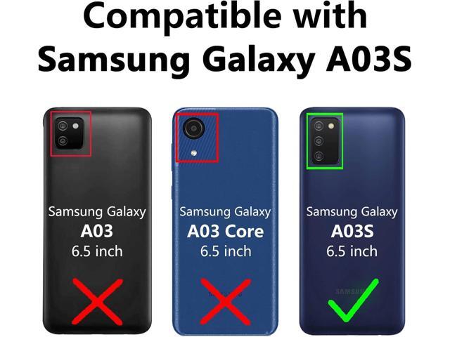 for Samsung Galaxy A03S Phone Case,Galaxy A03S Phone Case,with Screen Protectors and Camera Cover,[Military Grade] 16ft. Drop Tested Cover with...