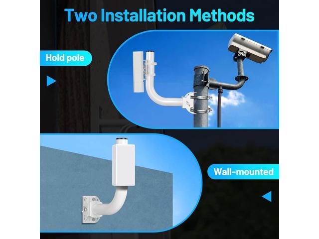 Ueevii Universal Wireless Bridge Bracket Mount, Pole and Wall-Mounted Mount for Outdoor Point to Point AP Access Point Client Bridge CPE,2-Pack
