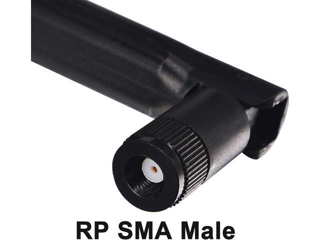 External WiFi Bluetooth Antenna 22DBI MIMO RP-SMA Male Aerial Antenna and RP-SMA RG174 Extension Cable 10FT for Wireless Router Network Devices PC...