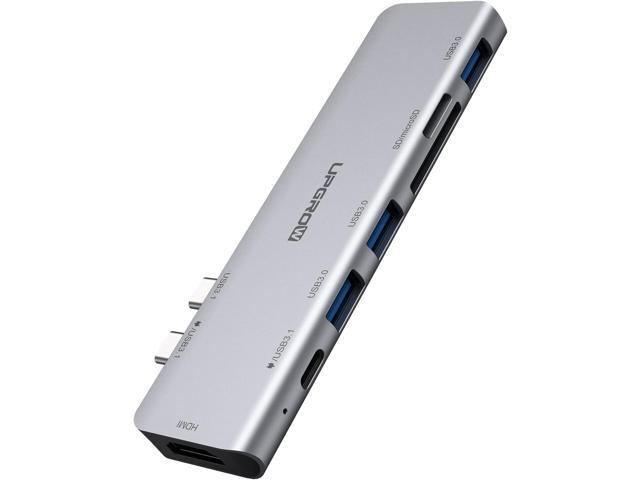 PowerExpand Direct 7-in-2 USB C Adapter for MacBook - Thunderbolt 3 Compatible, 100W Power Delivery, 4K HDMI, USB A Data Ports, SD/microSD Card Reader