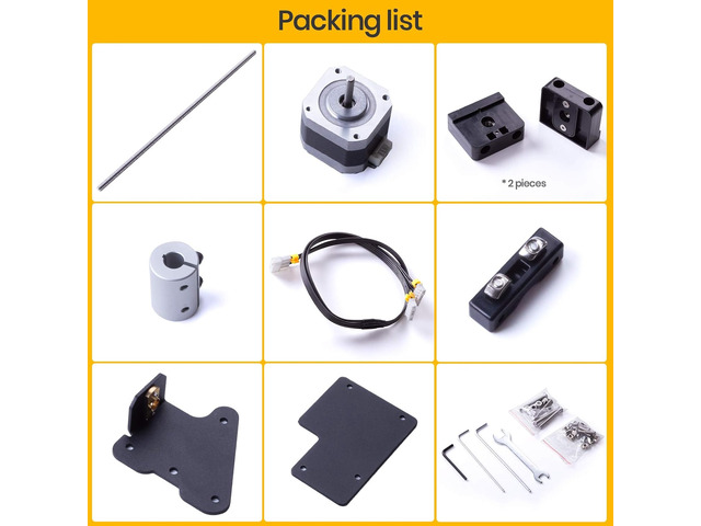 HICTOP Ender 3 Dual Z-axis Upgrade Kit Ender 3 Pro Upgrades Compatible with Ender 3/Ender 3 Neo, Ender 3 pro, Ender 3 V2/Ender 3 V2 Neo 3D Printer