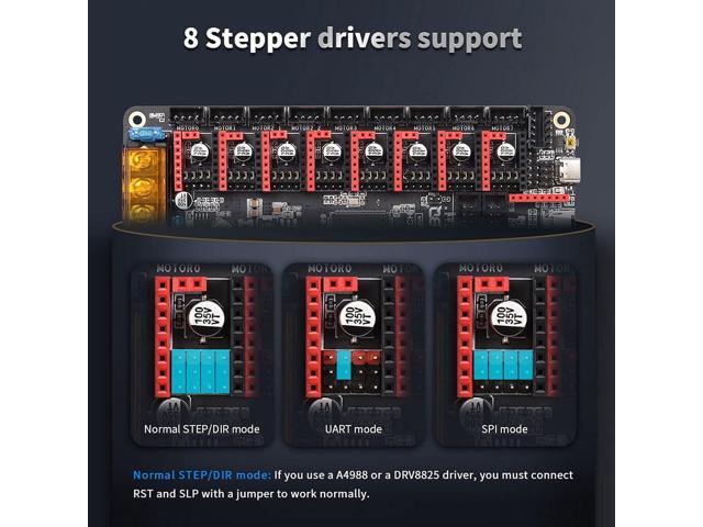 BIGTREETECH Octopus V1.1 Control Board 32bit Silent Board Compatible TMC2209, TMC2240, TMC2208, TMC5160 Stepper Driver, Support DIY Klipper and...