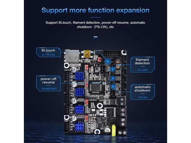 BIGTREETECH SKR Mini E3 V2.0 New Upgrade Control Board 32-Bit with TMC2209 UART Driver 3D Printer Parts Cheetah for Creality Ender 3