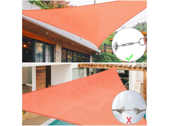 Yescom Triangle Sun Shade Sail Hardware Kit 304 Anti-Rust Stainless Steel Outdoor Yard