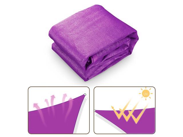 Yescom 28 Ft 97% UV Block Triangle Sun Shade Sail Canopy Outdoor Patio Awning Shelter