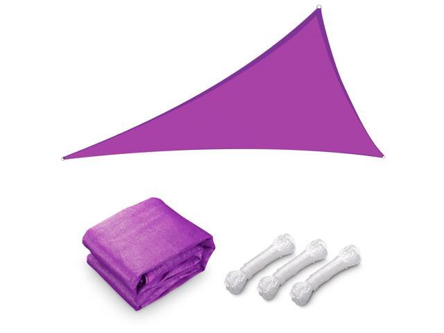 Yescom 28 Ft 97% UV Block Triangle Sun Shade Sail Canopy Outdoor Patio Awning Shelter