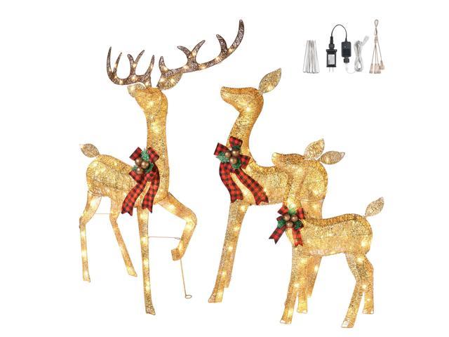 Photos - Other Jewellery YescomUSA 3 Piece Lighted Christmas Deer Family Set 210 LED Outdoor Yard Decor Holid 