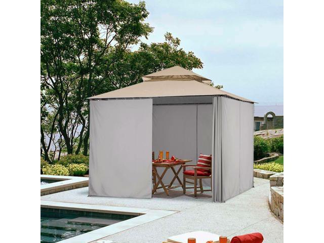 10x6.5' Universal Replacement Privacy Side Wall Canopy Curtain f/ 10x10ft Canopy