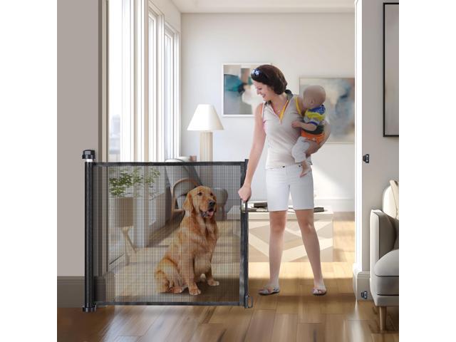 Yescom Retractable Baby Gate for Stairs 71' Wide 33' Tall Dog Gate for DoorwaysPool Desk Porch