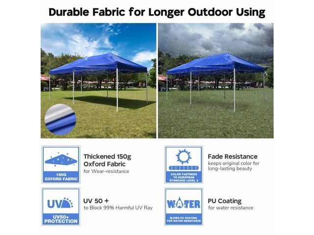 InstaHibit 9.6*19.1Ft Replacement Canopy Top Cover UV Protection Outdoor Patio Yard 10x20Ft