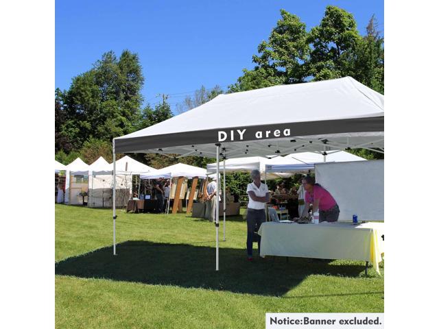 10x10' Wedding Party Tent Heavy Duty Gazebo Event w/ Removable Side Wall White