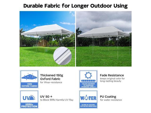 10x10' Wedding Party Tent Heavy Duty Gazebo Event w/ Removable Side Wall White