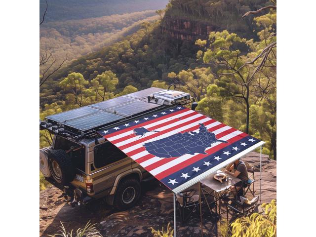 Yescom Car Side Awning Replacement 7.7FT x 8.2FT for Caravan Vehicle Tent Camping Rooftop Shade