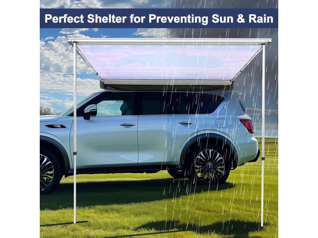 Yescom Car Side Awning Replacement 7.7FT x 8.2FT for Caravan Vehicle Tent Camping Rooftop Shade