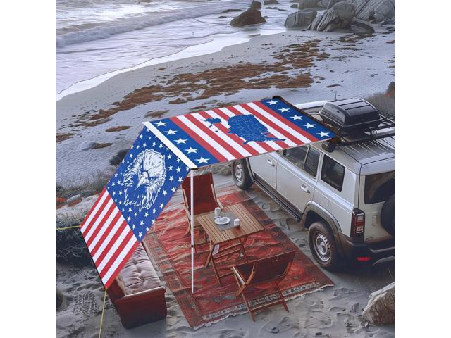 Yescom Awning Wall 4.6FT x 6.6FT for Caravan Car Side Shade Vehicle Tent Camping Windbreak Eagle