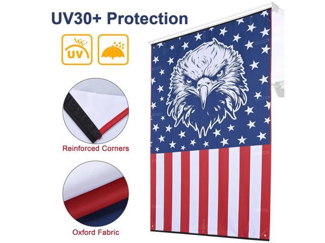 Yescom Awning Wall 4.6FT x 6.6FT for Caravan Car Side Shade Vehicle Tent Camping Windbreak Eagle