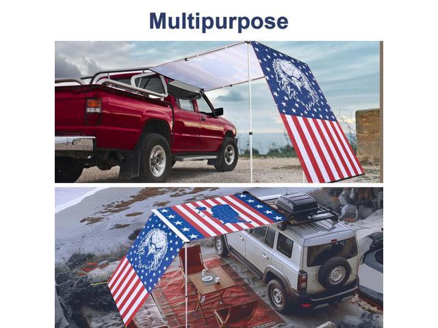 Yescom 4.5x6 Ft Carside Awning Replacement Fabric with Side Wall Roof Rack Overlanding
