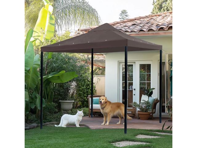 Yescom 10x10Ft Gazebo Top Replacement for beach cabanas for 1 Tier Outdoor Canopy Cover Patio Garden Yard Party Coffee