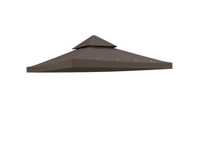 Yescom 8x8Ft 2-Tier Gazebo Top Replacement UV30+ for 2 Tier Outdoor Patio Canopy Cover Party Backyard Garden Coffee